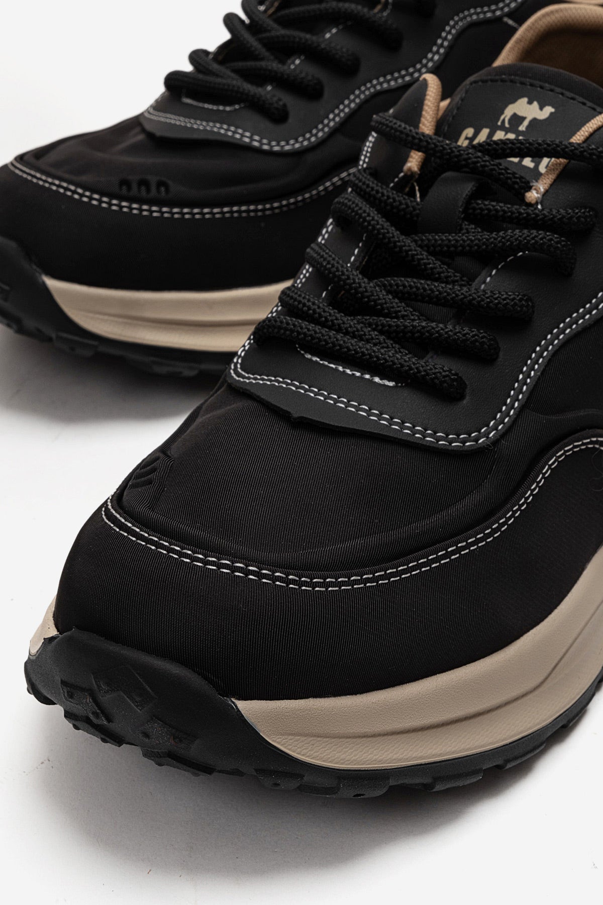 Erkek Siyah Nubuk Bağcıklı Kalın Tabanlı Sneaker Günlük Ayakkabı Edgar