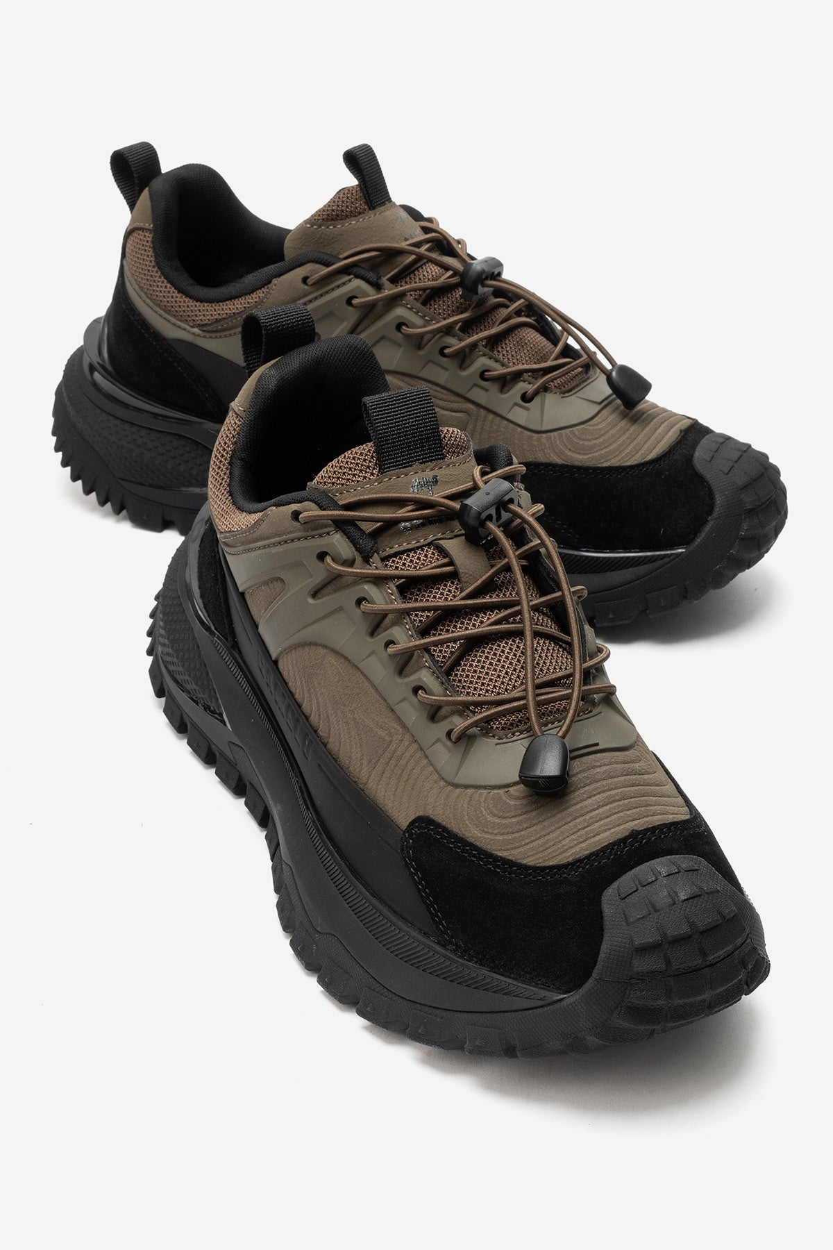 Erkek Kahve Lastik Bağcıklı Tırtıklı Taban Outdoor Sneaker Ezio