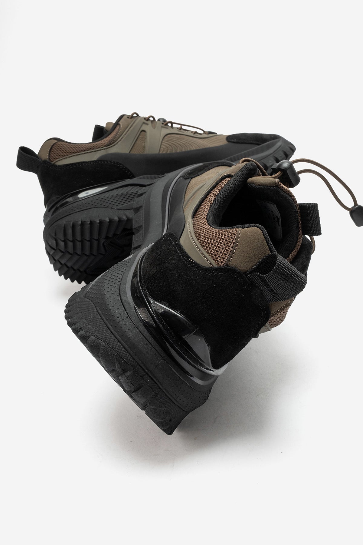 Erkek Kahve Lastik Bağcıklı Tırtıklı Taban Outdoor Sneaker Ezio