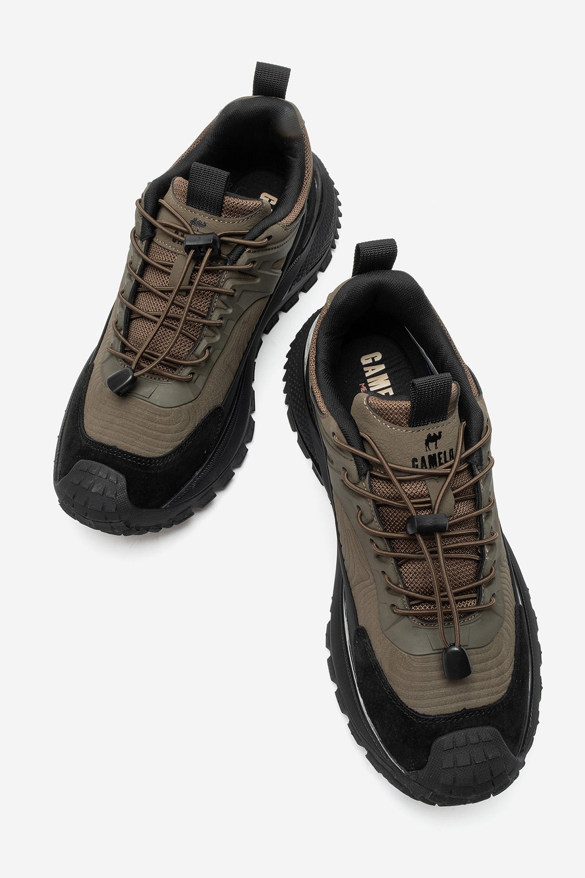 Erkek Kahve Lastik Bağcıklı Tırtıklı Taban Outdoor Sneaker Ezio