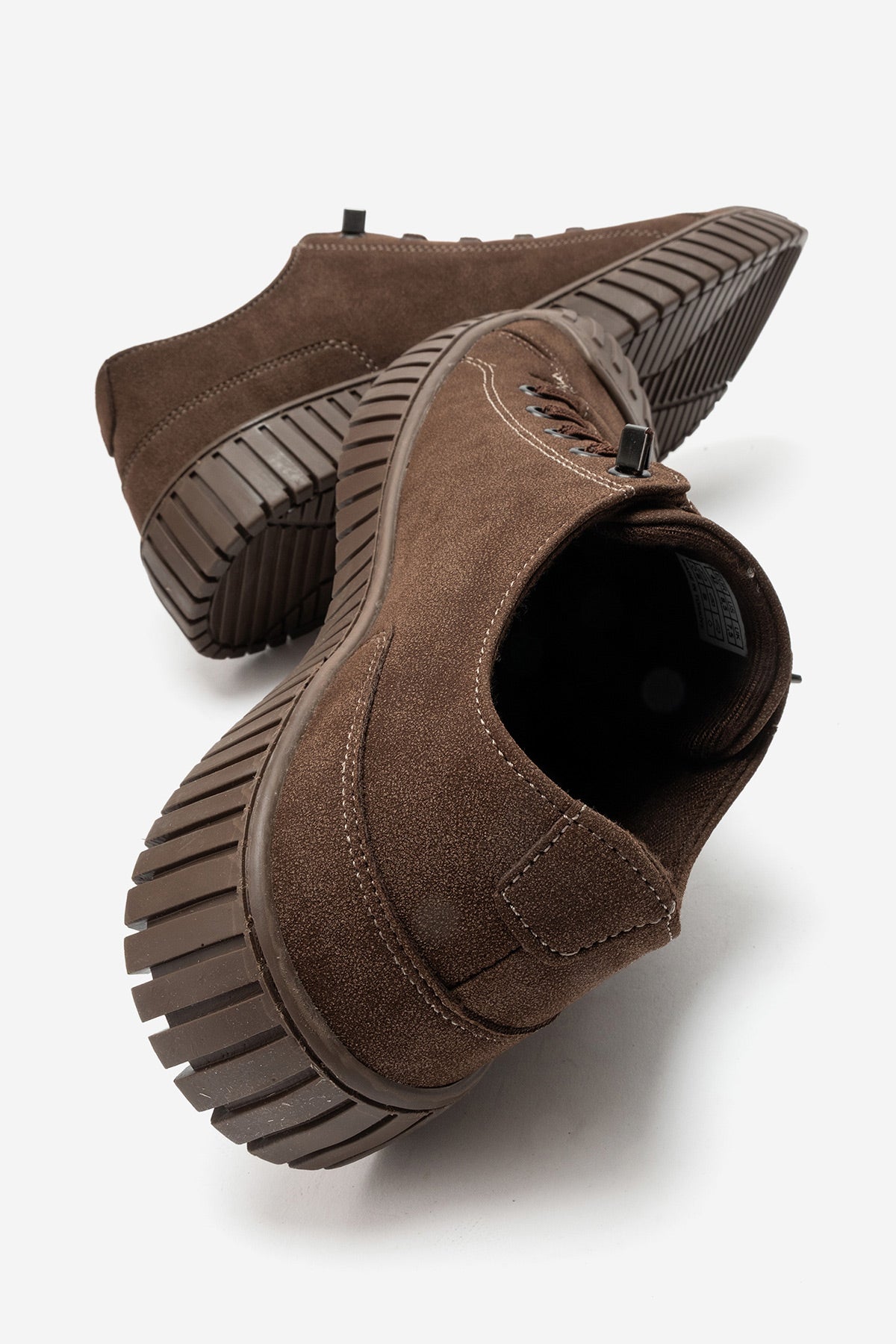 Erkek Kahve Nubuk Bağcıklı Kauçuk Burunlu Günlük Sneaker Vigor