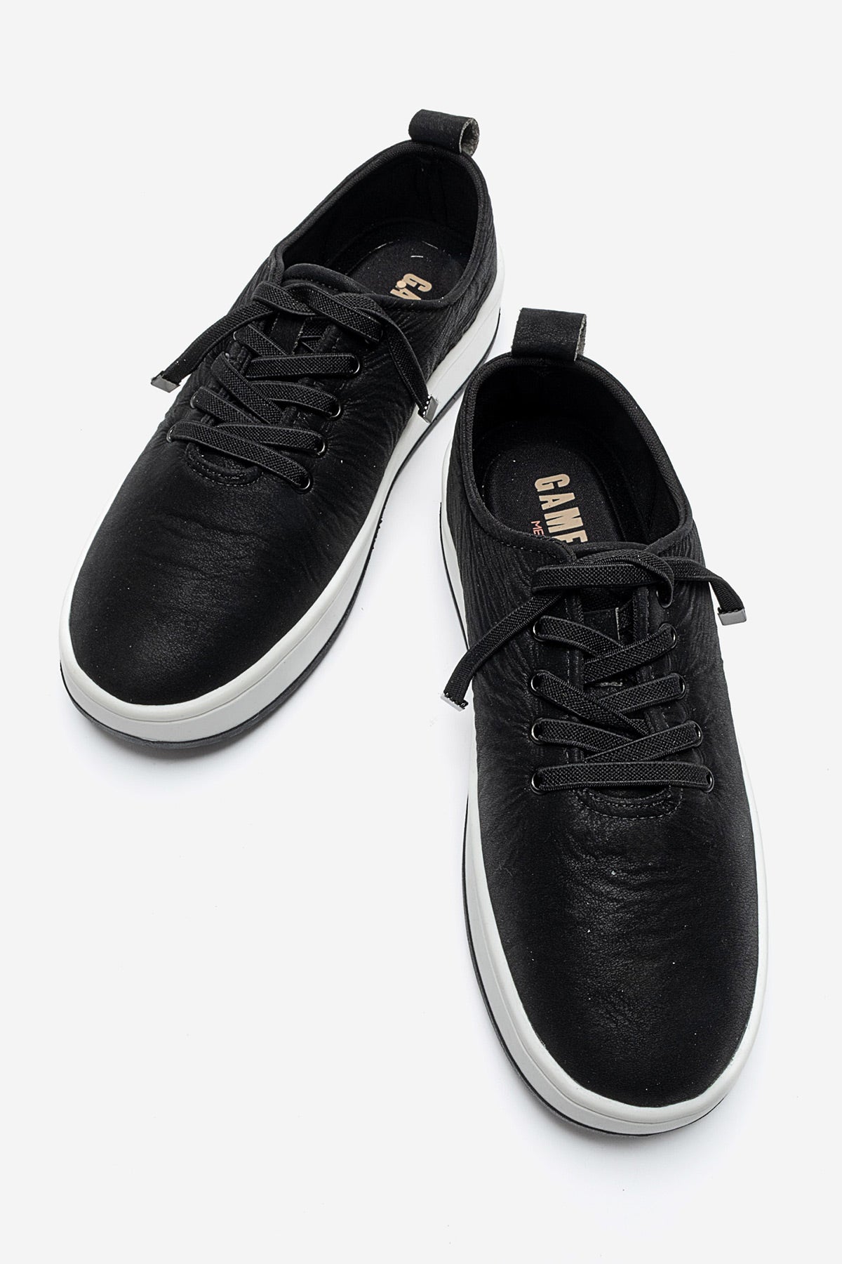 Kadın Siyah Bağcıklı Hafif Tabanlı Günlük Sneaker Berta