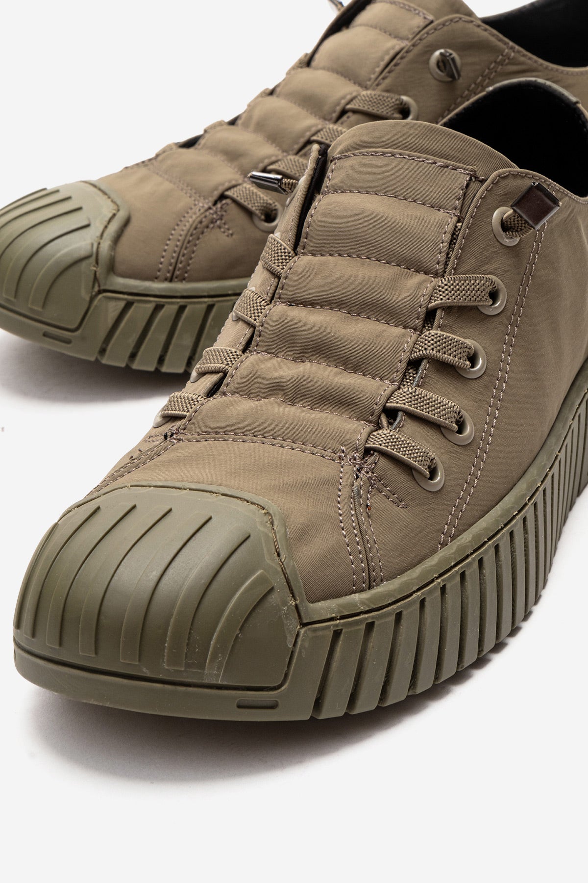 Kadın Haki Tekstil Bağcıklı Kalın Tabanlı Sneaker Günlük Ayakkabı Aveline