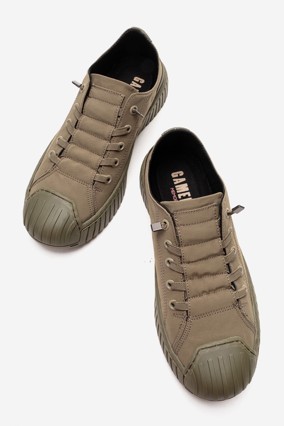 Kadın Haki Tekstil Bağcıklı Kalın Tabanlı Sneaker Günlük Ayakkabı Aveline