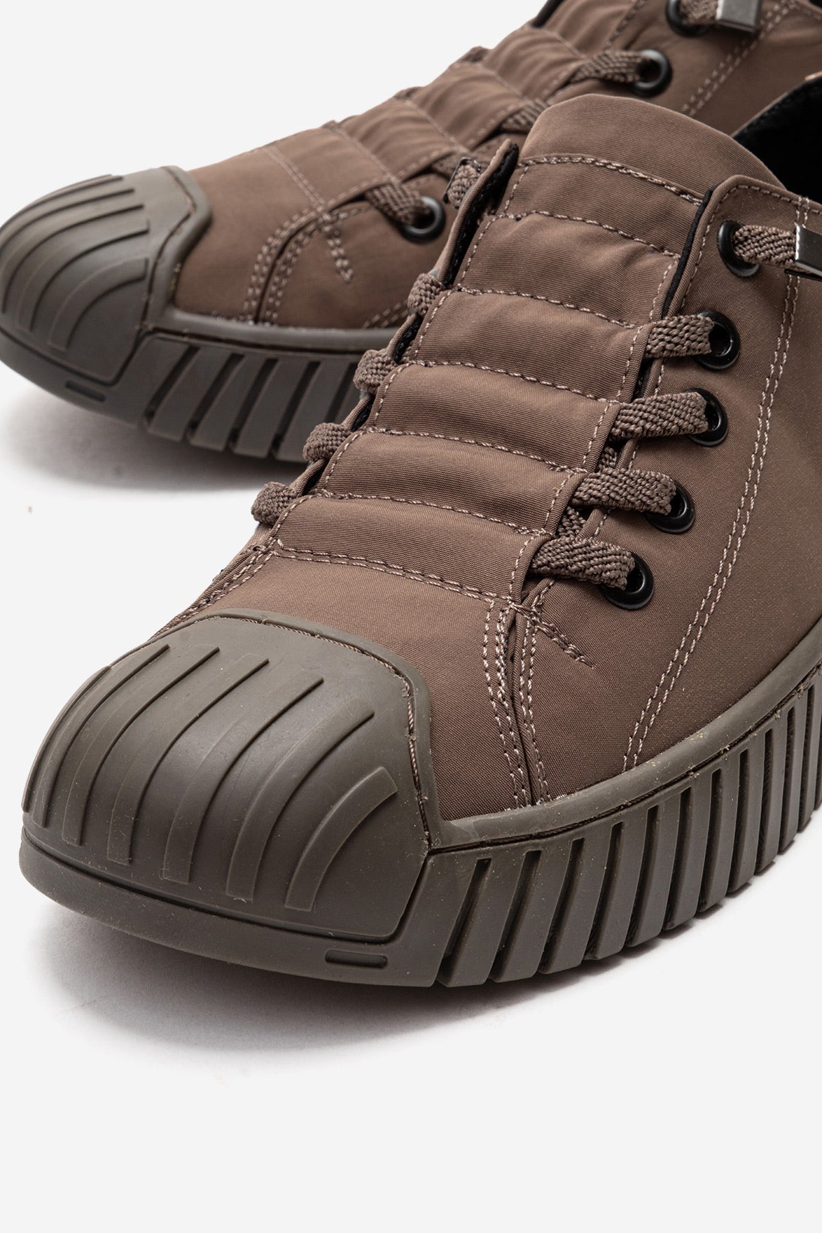 Kadın Kahve Tekstil Bağcıklı Kalın Tabanlı Sneaker Günlük Ayakkabı Aveline