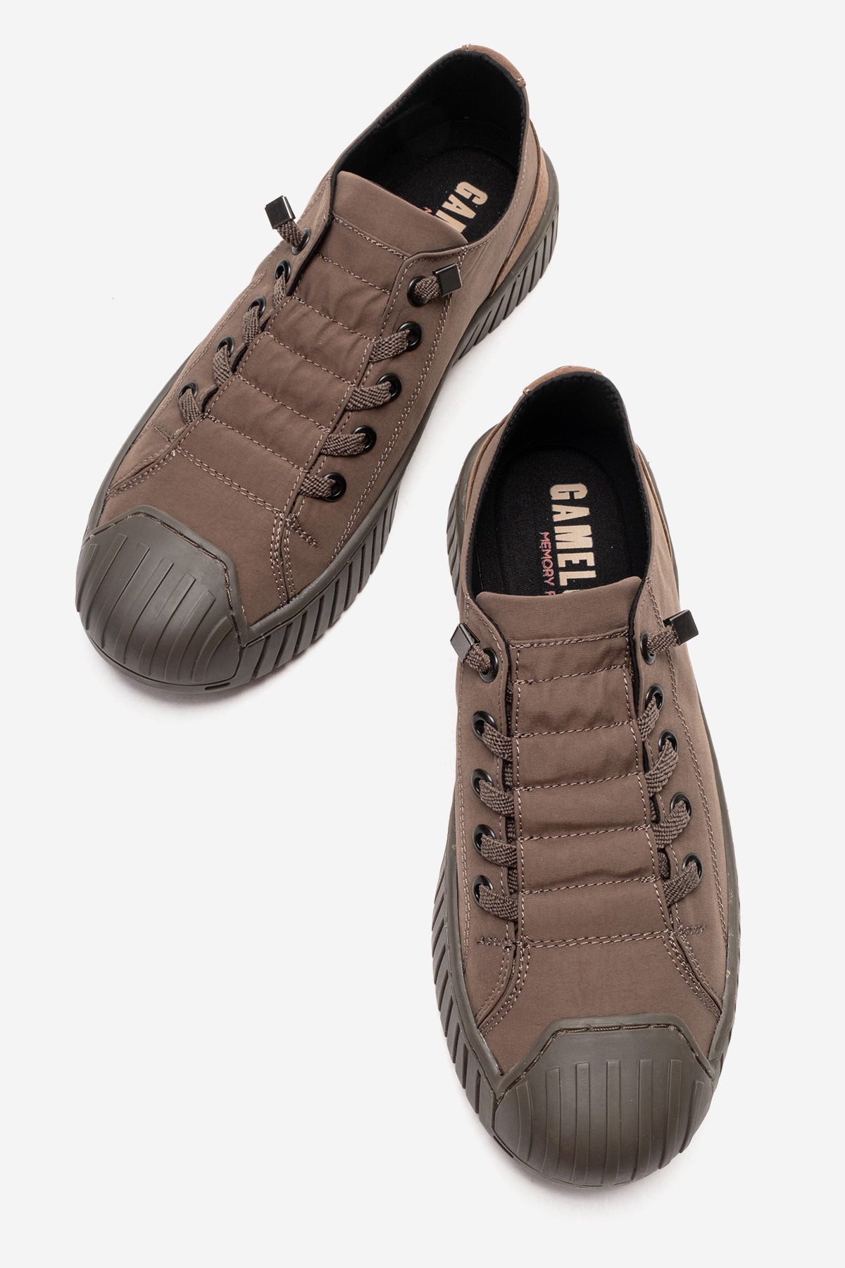 Kadın Kahve Tekstil Bağcıklı Kalın Tabanlı Sneaker Günlük Ayakkabı Aveline